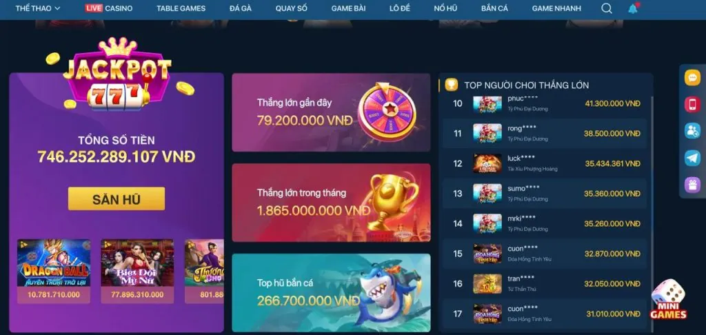 Hình ảnh các loại ưu đãi VSbet Code